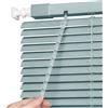 Generico Veneziana in Alluminio per Finestre, 40 60 70 90 100 110 140 160 170 190 200 215 cm Protezione dalla Luce e Visibilità Esterna, Kit di Fissaggio a Muro Incluso(Green-2)