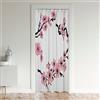 Loussiesd Cherry Blossoms Tenda porta porta privacy tradizionale stile giapponese oscuramento tenda oscurante camera Sakura fiore decorazione armadio copertura porta tenda floreale botanico 86 x 203 cm 1 panne