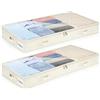 Kukikan Under Bed Storage Drawer - 2 cassettiera sotto il letto e coperchio trasparente, altezza 10 cm, in materiale resistente, senza struttura solida, 4 manici e 2 cerniere