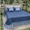 Italia Magazzini Trapuntino Copriletto Letto Matrimoniale Laura Blasi "Anastasia" In Raso Con Pizzo Rebrodè Con Cuscino Arredo (Polvere)