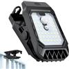 Generic Lampada solare per esterni - Luce LED impermeabile in ABS da 10 W, applique con movimento a morsetto per sicurezza e illuminazione | Apparecchio ad energia solare per cortile, patio, balcone,