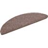 vidaXL Tappetini per Scale autoadesivi 15 pz 56x17x3 cm Marrone Chiaro Semicircolari