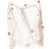 Garneck Rete Decorativa Stile Per Foto Organizzatore Da Parete Rete Da Pesca Beige Con Conchiglie e Galleggianti Per Casa e Eventi