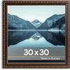 Victor Cornice portafoto artistica Chagall in oro nero - 30 x 30 cm decorazione vintage - adatta per certificati - cornice per immagine quadrata - antica - barocca
