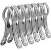 Alaoo Mollette Grandi, 6 Pezzi Mollette Acciaio Inox, Molletta Antivento
