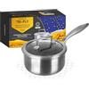 KASANOVA Casseruola antiaderente con rivestimento nido d'ape 16 cm Tri-ply, con coperchio in vetro