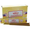 Hari Deals Satya - Bastoncini di incenso profumati, aroma: agarbatti, sandalo, lavanda, campione, muschio, vibrazioni positive, Namaste, Nag Champa, Reiki, rosa, 6 confezioni (vaniglia)