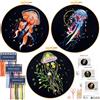JSRQT 3 Pezzi Ricamo Starter Kit con Istruzioni Set da per Principianti Adulto Embroidery Punto Croce Ricamare DIY Cucito A Mano di Pratica