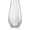 DIAMANTE Vaso di cristallo a cascata, senza piombo, ideale per fiori, mazzi di fiori o come decorazione, 30 cm