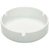 Generico 24x Posacenere in plastica bianca dal design semplice,portacenere portatile, posacenere per privati e gastronomia, bar pub,ristorante, (24 pezzi)