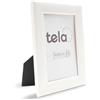 PrintedGift Cornice Large in Legno Bianco 20x25 cm - Made in Italy - Qualità Artigianale - Ideale per Foto e Arredo
