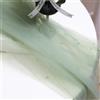 Duories 50 cm x 160 cm, colore verde salvia, tessuto in tulle per abbigliamento e decorazione, tessuto per cucire al metro, tessuto da sposa in tulle con perla per fai da te, compleanno, festa, decorazione in