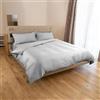 INTRECCI HOME Copripiumino 1 Piazza e Mezza, Sacco Copripiumino in Raso di Puro cotone Satin 300 TC, 200x200 cm, Made in Italy, Morbidezza Suprema, Elegante e Confortevole