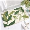 Treer-shop Treer Tappeto da Bagno in Microfibra, Verde Tappetino da Bagno Assorbente Antiscivolo Tappetino Doccia Soffice Lavabile per in Casa e cucina Zerbino Ingresso, Tappetini Bagno, 50x80cm