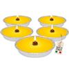 Akitaink Candele Citronella Antizanzare Esterno, Set da 5 Pezzi