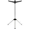 Relaxdays Stendibiancheria Relaxdays, per 27 appendini, Pieghevole, carico Fino a 15 kg, HxP: 143x56 cm, Nero/Argento