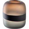 LEONARDO HOME Vaso Corso Sabbia - 1 pezzo - Vaso per fiori in tonalità naturali - Diametro 9,2 cm - Aspetto elegante per mazzi di fiori creativi - Design senza tempo - Altezza 19 cm - Multicolore