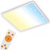 Briloner Leuchten - Pannello LED, lampada da soffitto con decorazione a stella, luce da soffitto dimmerabile, controllo della temperatura del colore (CCT), telecomando incluso, 36 watt, 3.800 lumen