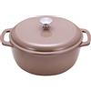Amazon Basics Pentola Olandese in Ghisa con Coperchio, Smaltata, Doppi Manici, Resistente, Grande, 6.9L, Argilla