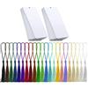 SODIAL 80 Cartoncini Segnalibri Vuoti con 80 Nappe Colorate, Segnalibri in Carta A8673