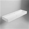 Scarabeo Teorema 2.0 lavabo doppio, 5158R140B41, Teorema 2.0 bianco opaco [Lavabi > Lavabi Doppi]