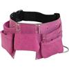 Generic Cintura portautensili in pelle per bambini con vita regolabile e anello a martello, per giardinaggio, giochi creativi, colore: rosa