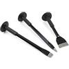Wiltec set di 3 scalpelli a mano scalpello piatto, a punta, largo