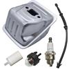 UYTGFO Misura for Husqvarna 435 440 445 445E 450 Linea del Filtro Del Carburante Primer Lampadina Candela Motosega Sostituzione Pezzo di Ricambio Silenziatore di Scarico