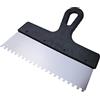 AERZETIX - C55078 - Spatola dentata/pettine per colla 250x6mm - mastice/terracotta/giunta per piastrelle/muratura/gesso - manico in plastica e lama in acciaio inossidabile