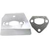 UYTGFO Misura for Husqvarna 36 41 136 137 141 142 Motosega Pezzo di Ricambio Silenziatore di Scarico Guarnizione Scudo Termico Piastra di Raffreddamento