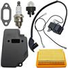 UYTGFO Misura for Stihl Fs120 Fs200 Fs250 Motore W/Filtro Aria Candela Primer Lampadina Guarnizione Silenziatore di Scarico Accensione Cokil Kit