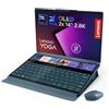 Lenovo Yoga Book 9i 2-in-1 AI PC Doppio Display 14" 2.8K OLED Touch, Intel Core Ultra 7 255H, 32GB RAM, 1TB SSD, Intel Arc 140T, WiFi 7, Windows 11 Home, Yoga Pen 3 + Slim Mouse + Folio Stand inclusi