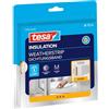 tesa INSULATION Nastro Sigillante M - Guarnizione Adesiva in schiuma per l'isolamento delle fughe in casa, autoadesivo - Bianco - 10 m x 9 mm x 5,5 mm
