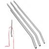 Generico Set di 3 pezzi da 220 mm di sonda uretrale liscia in metallo per uomo, accessorio protettivo per esercizi di fitness - itM65 (3 pcs(7mm+8mm+9mm))