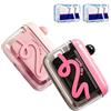 NNBWLMAEE Automatic Pop-up Portable Floss Dispenser with 50 Pcs Dental Floss, Refillable Storage Case for Travel, Purse and Restaurant, Convenient On-the-Go Oral Care for Family & Individuals (B-1)