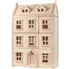 PlanToys Grand Victorian Dollhouse | Casa delle bambole in legno a 4 piani per bambini dai 3 anni in su | Include soffitta, pannelli di apertura e fasce scorrevoli | Incoraggia il gioco fantasioso e