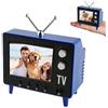 Generic Mini TV retrò, Pixel Pocket Tiny TV, finta casa delle bambole con 8 GB di spazio di archiviazione, supporto USB di caricamento video, antenna girevole a 180°, durata della batteria 180 minuti, scala 1