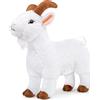 Lilizzhoumax Peluche di Capra 29cm/11 in Piedi - Simulazione Giocattolo Morbido, Bambole Animali Selvatici - Regalo per Bambini e Amici