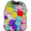 Generico Palline Di Spugna D'acqua - Materiale PP 5x5 Cm | Borsa A Rete Da 60 Pezzi Palloncini Colorati Morbidi E Divertenti | Giocattolo Riutilizzabile Splash Splat Per Cortile, Prato, Spiaggia, Piscina