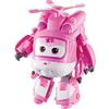Super Wings Aereo Giocattolo - Transformers Giocattoli Robot Giocattolo, Super Wings Dizzy Elicottero di Salvataggio, Macchinine Giocattolo per Bambini Regalo Bambina 3 4 5 Anni, Rosa, 12cm