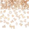JIEYAO 160 coriandoli decorativi per baby shower, in legno, decorazione per bambini, baby shower, decorazione per bambini, decorazione da tavolo, per battesimo, per genere reveal baby shower,