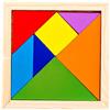 Generisch Tangram Gioco di pensiero - Set di mattoncini da costruzione in legno da 40 g, attività di apprendimento geometrico, puzzle per l'educazione precoce, gioco per casa, viaggi, vacanze, campeggio