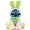 Disney Store Official Peluche pasquale Stitch, Lilo e Stitch, 45 cm, alieno peluche in costume da coniglio pasquale, finitura tie-dye e papillon, data Disney 2025, qualsiasi età, da 0 anni in su