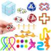 JUAUO 30Pcs Fidget Toys Set, Antistress Fidget Toys Pack per Adulti e Bambini, Sensoriali Giochi Anti Ansia e Stressper Gadget, Gadget Compleanno Giocattoli Bambini Regali di Feste