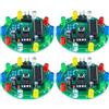 Tapallmy Kit di Esercitazione di Saldatura 4 Pezzi Kit di Elettronica Fai-da-Te Saldatura a Ruota per Set di progetti Divertenti per l'allenamento delle abilità (Alimentazione 3V)
