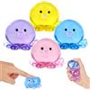 PGonline 4 Pezzi Squishy Giocattoli Polpo Spremi Antistress, Morbidi e Carini Anti Stress, Giocattolo Calmante da Pizzicare Morbido Animali a Per Adulti, Salute Mentale, Viaggi, Casa