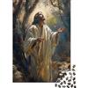 XRUGTKIHZTWF Figura Preghiera Foresta Puzzle 1000 Pezzi Carta per Adulti Scena Naturale Luce Gioco di Puzzle 1000 Pezzi Relax Decorazione Regalo 38x26cm/1000pcs