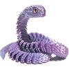 Generico Giocattolo serpente stampato in 3D - Statuetta da tavolo flessibile articolata, giunti mobili realistici, oggetto da collezione decorativo | Camera da , cameretta dei bambini, scrivania da uffici