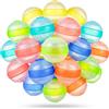 GoBene 24 PCS Gavettoni Riutilizzabili, Palloncini Acqua Riutilizzabili in Silicone, Gavettoni Acqua Autosigillanti, Bombe d'Acqua a Riempimento Rapido per Bambini e Adulti, Giochi da Esterno e Piscina