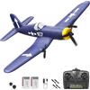 HAWK'S WORK Aereo RC a 3 Canali F4U Corsaro, Elicottero da Guerra Telecomandato Pronto a Volare, Stabilizzatore Giroscopico a 6 Assi a 2.4GHz, Facile da Pilotare per Bambini e Principianti